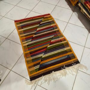 Amazigh Akhnif Berber Handmade Wool Accent Rug for Home Decor
