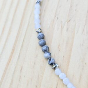 Amazigh Berber Tizerzit Necklace with Natural Stones and Steel