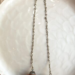 Berber Amazigh Vintage Copal Bead Amulet Necklace from Maroc
