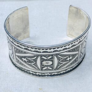 Amazigh Tuareg Berber Gravé Maroc Bracelet Silver Engraved Jewelry