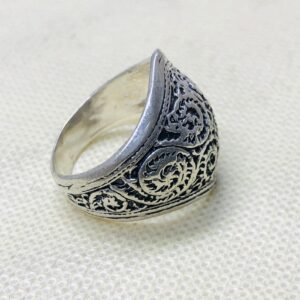 Amazigh Berber Tuareg Silver Tribal Engraved Adjustable Ring