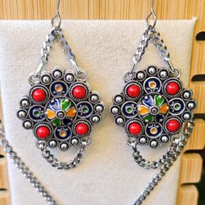 Amazigh Kabyle Berber Jewelry Set with Necklace Earrings Bracelet