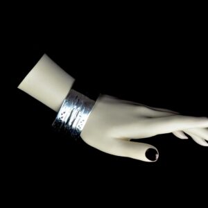 Antique Berber Amazigh Heavy Silver Tunisia Cuff Bracelet