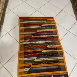Amazigh Akhnif Berber Handmade Wool Accent Rug for Home Decor