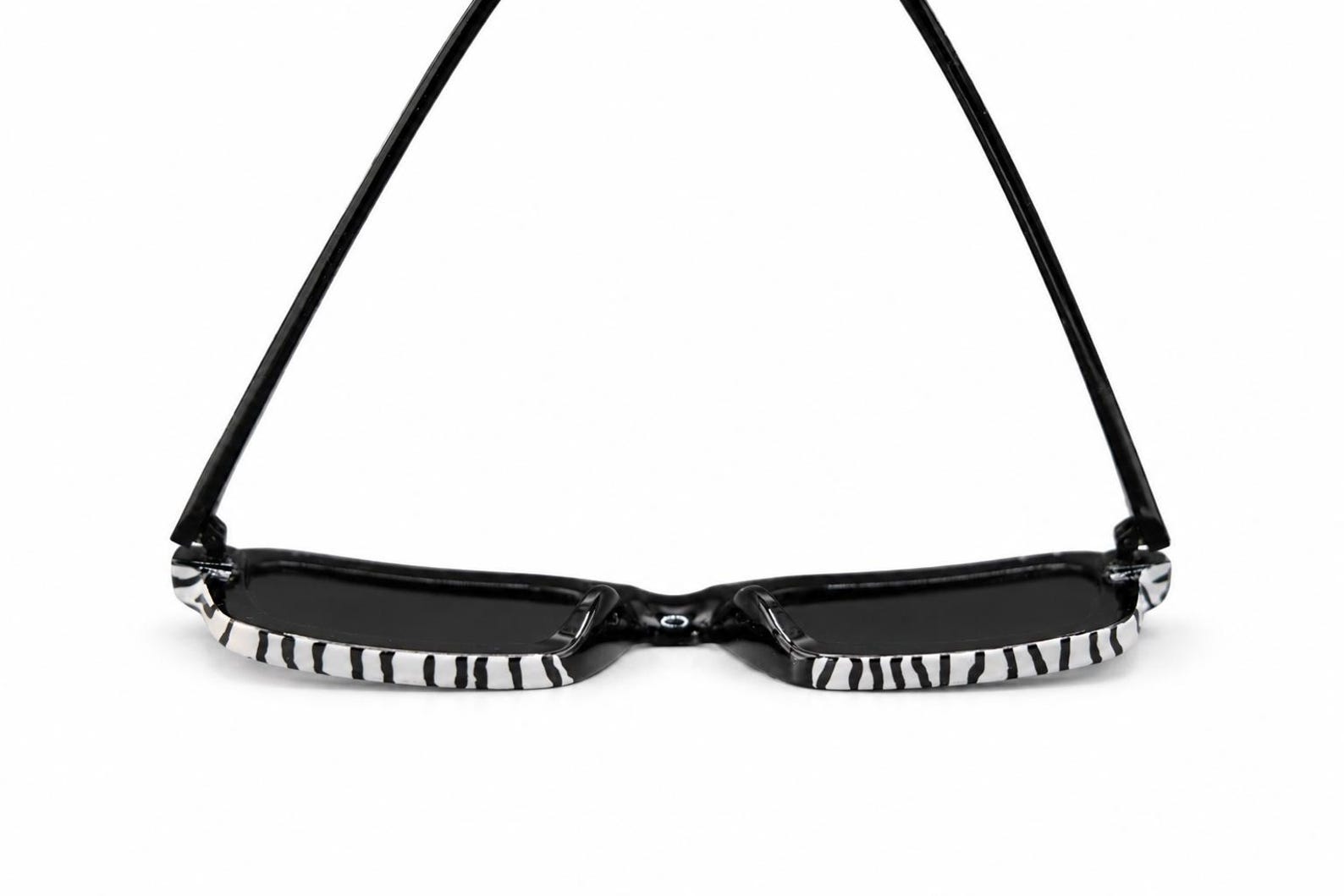 Amazigh AMƔIUD Zebra Hand Painted Sunglasses UV400 Cat 3 Frames