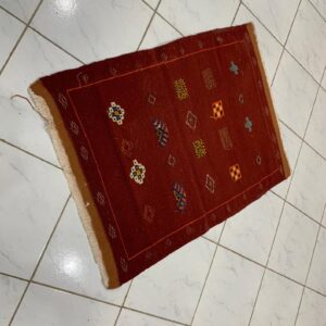 Amazigh Berber Akhnif Wool Accent Rug For Home Decor
