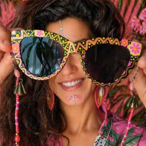 Amazigh AMAN N' TILDI Rose Water Hand Painted Sunglasses Frames