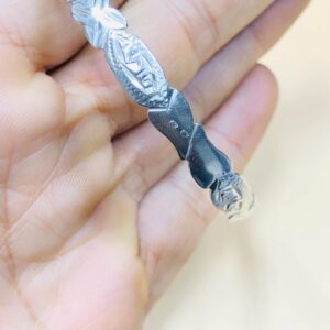 Amazigh Tuareg Sahara Silver Tribal Engraved Heritage Bracelet
