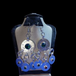 Amazigh Colorful Stones Traditional Handmade Earrings with Heritage Design