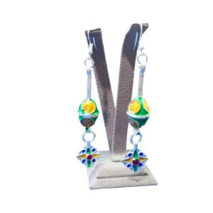 Amazigh Stainless Hoop Earrings which Feature Berber Engraved Patterns