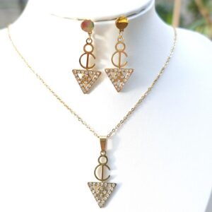 Amazigh Berber Tizerzit Fibula Inspired Stainless Steel Necklace