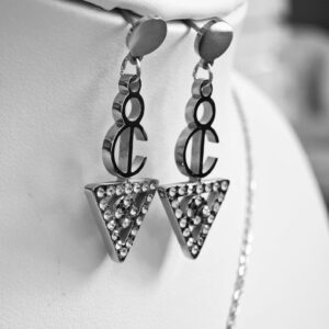 Amazigh Berber Kabyle Fibule Stainless Steel Zircon Jewelry Set