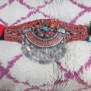 Amazigh Beaded Handmade Traditional Belt with Bohemian Design