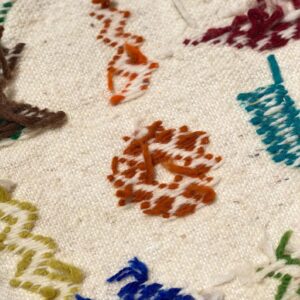 Amazigh Berber Tifinagh Symbols Wool Kilim Runner Rug