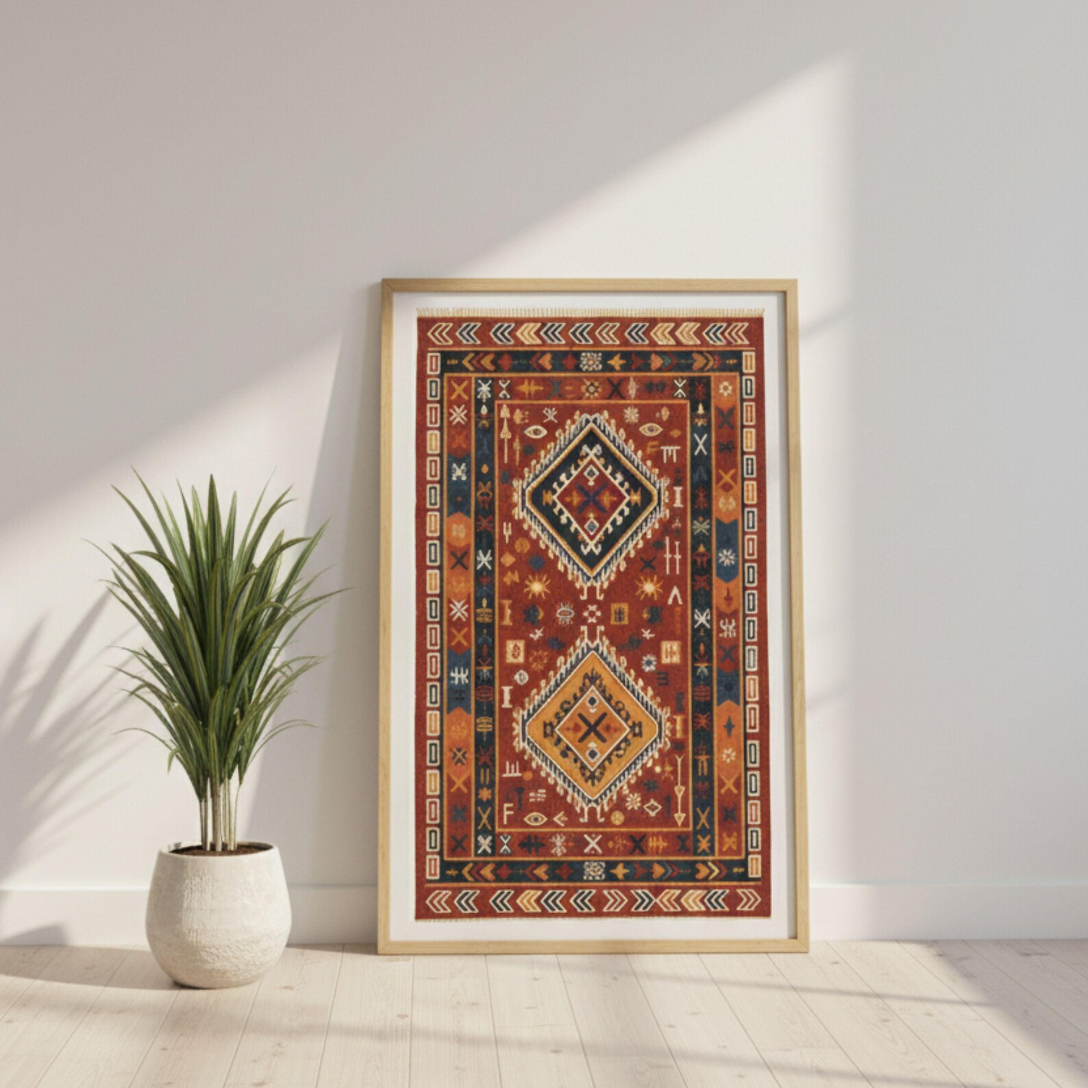 Amazigh Berber Kilim Rug Wall Art Digital Download