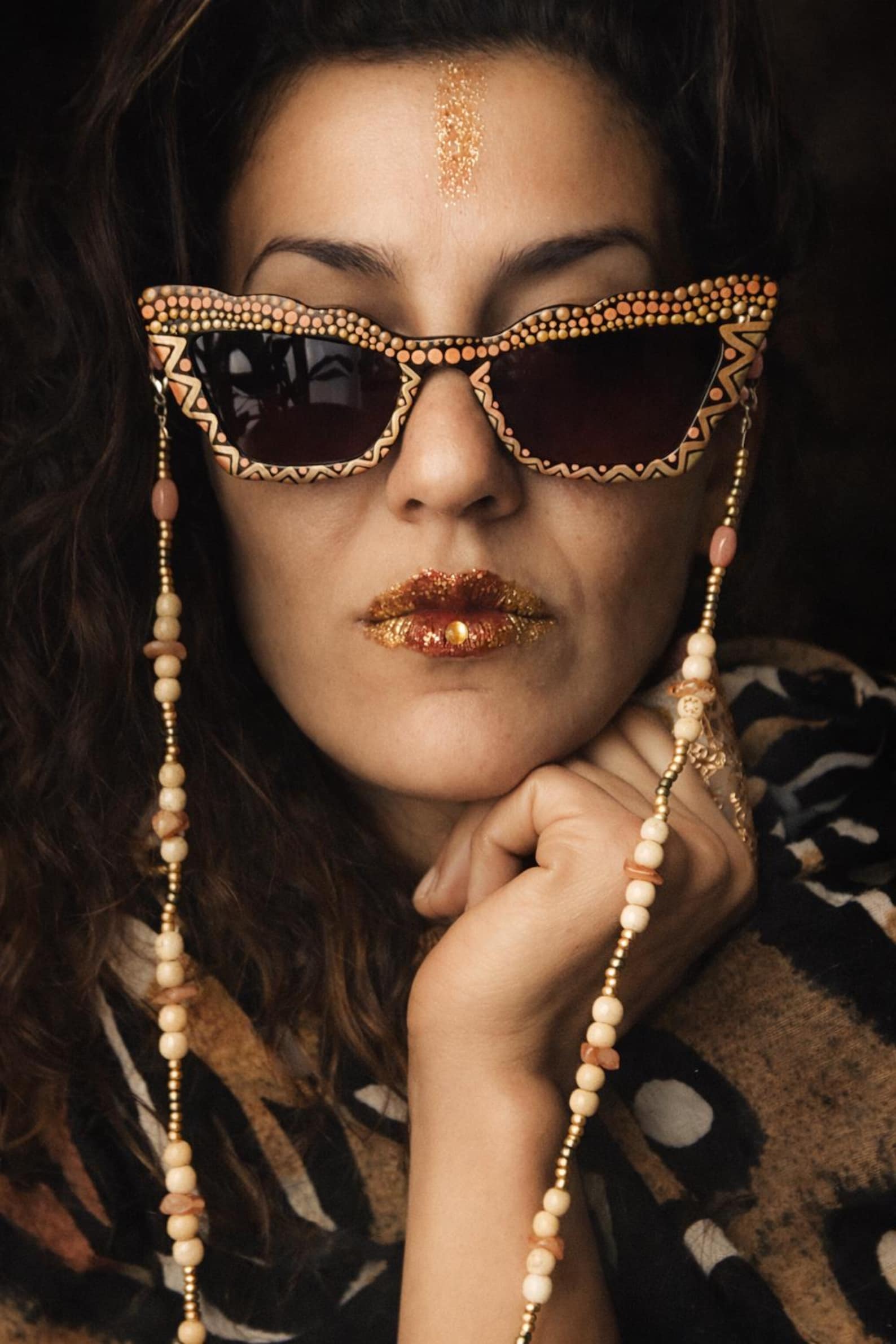 Amazigh Tittawin N Tiniri Hand Painted Desert Sunglasses Frames