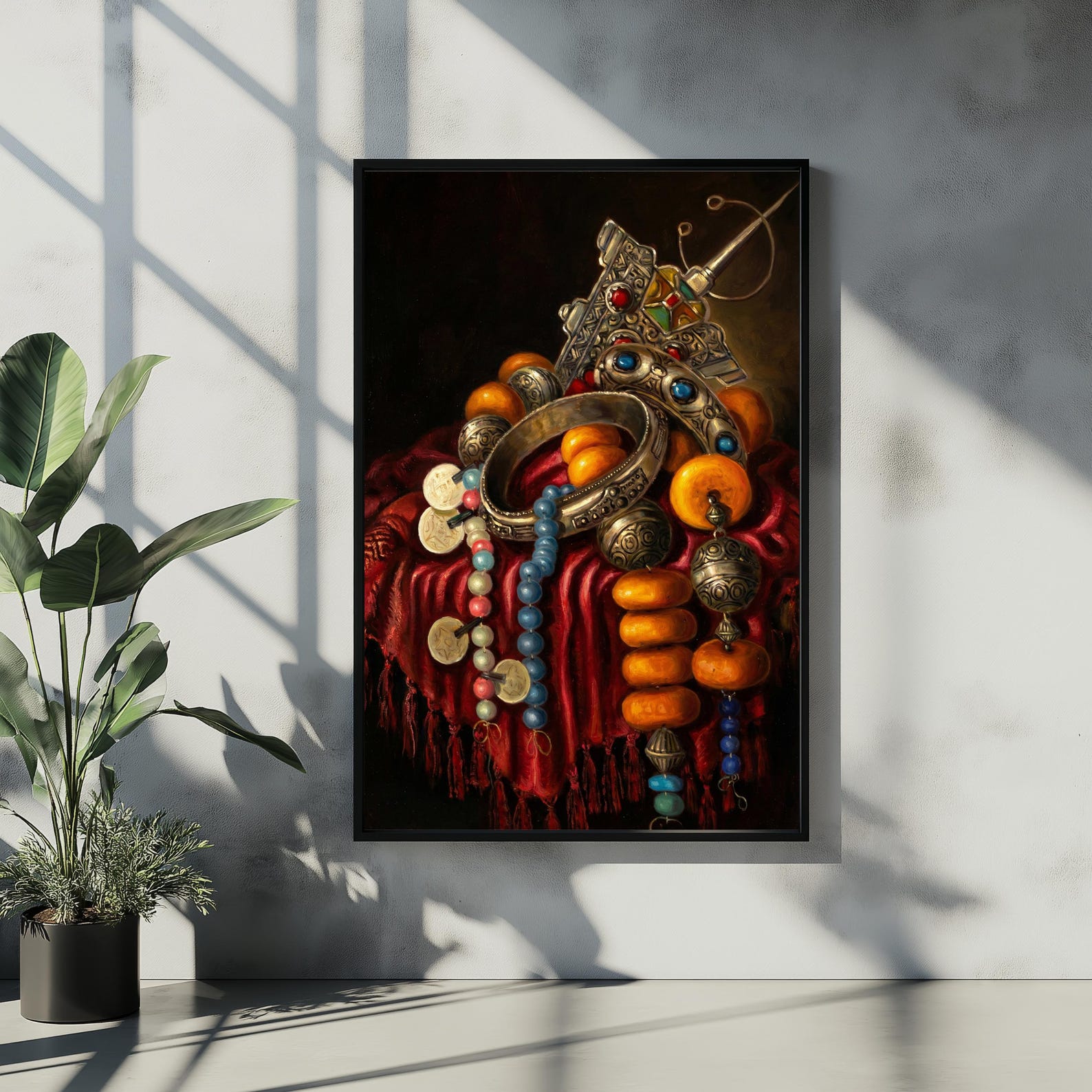 Amazigh Jewelry Printable Download Vintage Still Life Decor