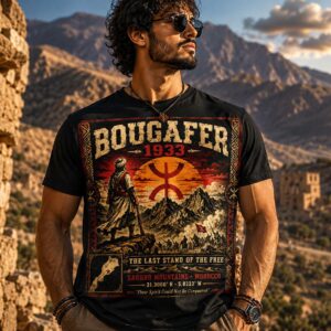 Amazigh Berber Bougafer 1933 Resistance Vintage T-Shirt Graphic Instant Download