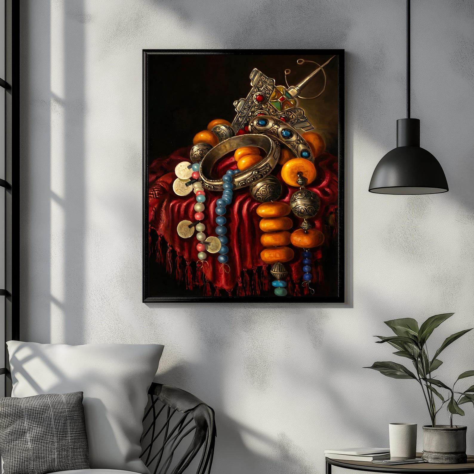 Amazigh Jewelry Printable Download Vintage Still Life Decor