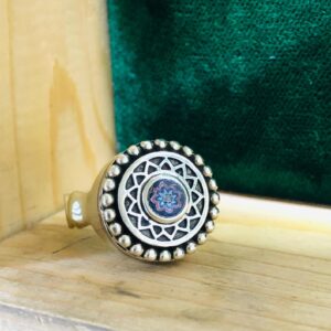 Berber Amazigh Tuareg métal Ring with Hand Engraved Tribal Motifs