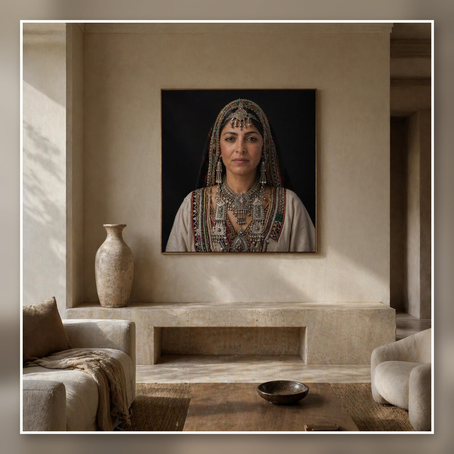Amazigh Berber Woman Portrait North African Printable Download