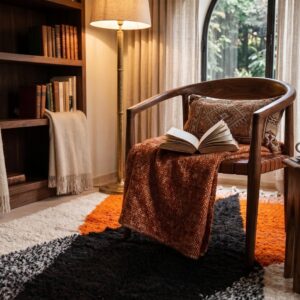 Custom Amazigh Berber Handmade Wool Rug for Living Room Decor