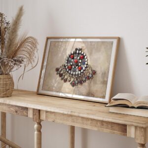 Amazigh Berber Fibula Art Print Heritage Wall Decor