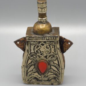 Antique Berber Amazigh Amulet Flask Metalwork Islamic Necklace
