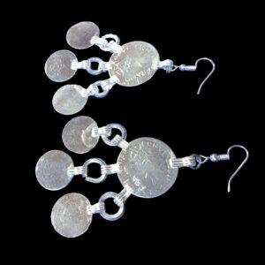 Amazigh Colorful Stones Traditional Handmade Earrings with Heritage Design