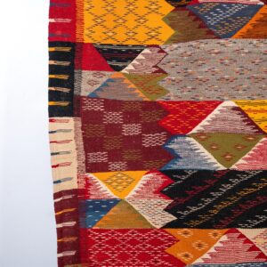 Amazigh Taznakht Handwoven Patchwork Artistic Berber Wool Rug