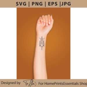 Amazigh Berber Symbol SVG Bundle for Tattoo Designs