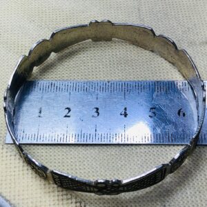 Amazigh Berber Gravé 925 Silver Engraved Cuff Bracelet