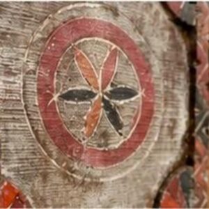 Berber Amazigh Vintage Door Wall Art Hand Carved Wooden Panel