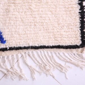 Amazigh Berber Azilal Beni Ourain Colorful Wool Rug with Symbols