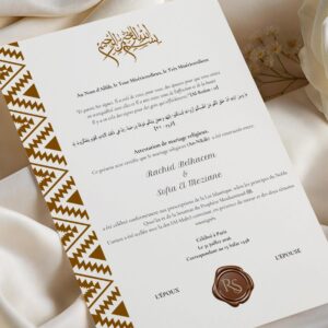 Amazigh Berber Personalized Hlel Marriage Certificate PDF Download