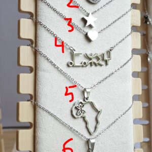 Amazigh Tifinagh Necklace Collection With Choix Berber Designs