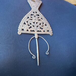 Floral Amazigh Silver Fibula Antique Brooch Constantine Style