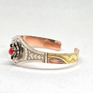Amazigh Berber Tuareg Bangle Copper Bracelet with Engraved Design