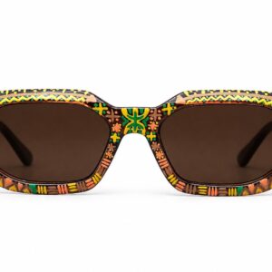 Amazigh Adrar Mountain Hand Painted Sunglasses with Recycled Frames