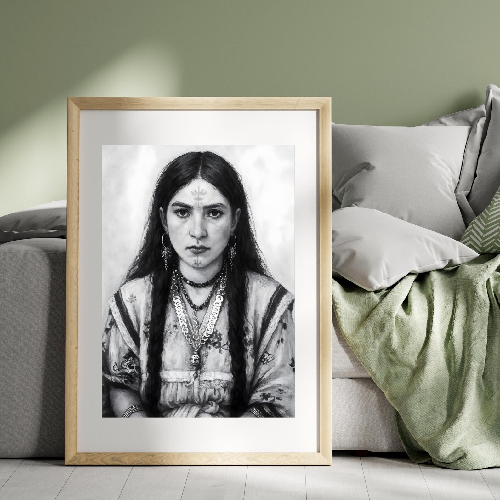 Amazigh Berber Woman Portrait Digital Download Art Print
