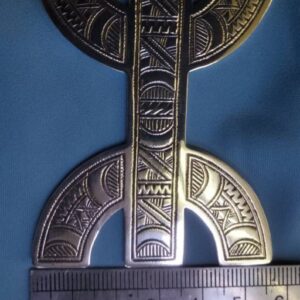 Amazigh Berber Tifinagh Tuareg Silver Necklace with Kabyle Design