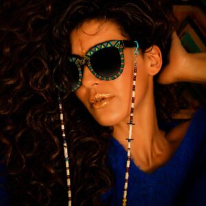 Amazigh Tugz Amlal Crab Hand Painted Recycled Frames Sunglasses