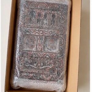 Amazigh Berber Hand Carved Wooden Door Wall Art Panel