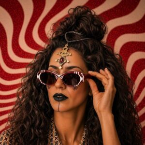Amazigh ASLEM Fish Hand Painted Sunglasses Recycled Frames Wear