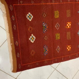 Amazigh Berber Akhnif Wool Accent Rug For Home Decor