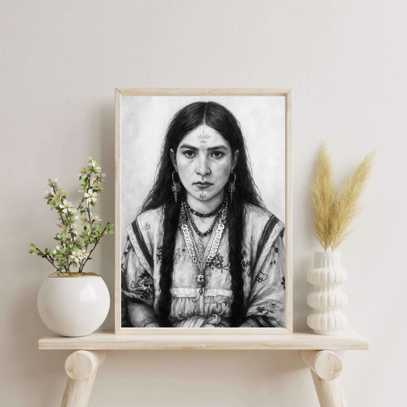 Amazigh Berber Woman Portrait Digital Download Art Print