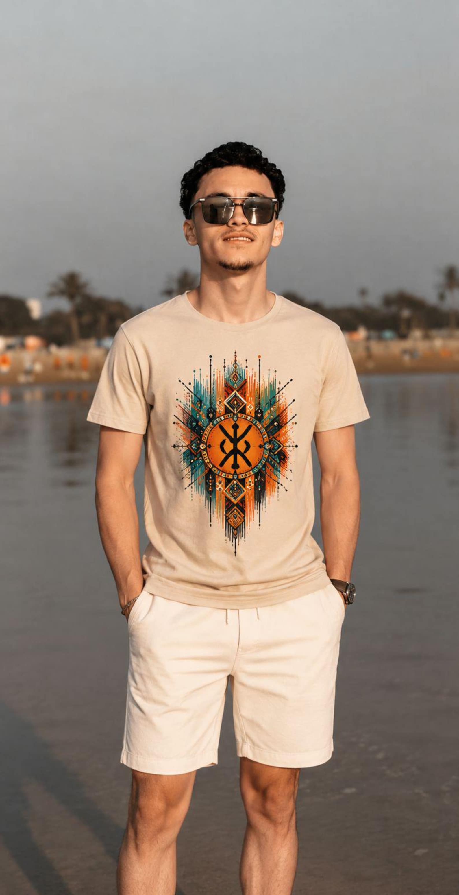 Amazigh Berber Modern Artwork Transparent Background PNG Digital Download
