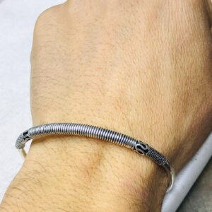 Amazigh Tuareg Sahara Sterling Silver Engraved Bracelet Handmade Jewelry
