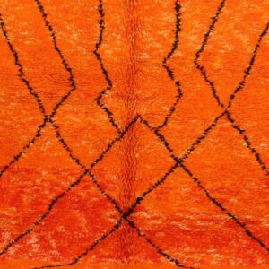 Custom Amazigh Berber Wool Rug Handmade Geometric Living Room Decor