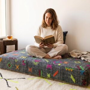 Amazigh Berber Modular Floor Sofa Seating Pouf for Living Room